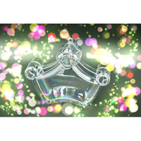 GPPS Transparent Crown Shape Candy Container